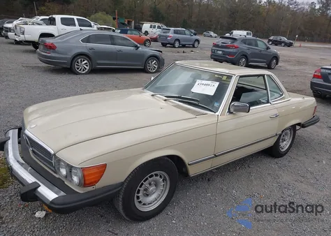 1981 Mercedes-Benz 380 Sl from USA, damaged, VIN WDBBA45A0BB002089